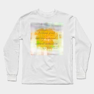 Emerson Motivational Quote Long Sleeve T-Shirt